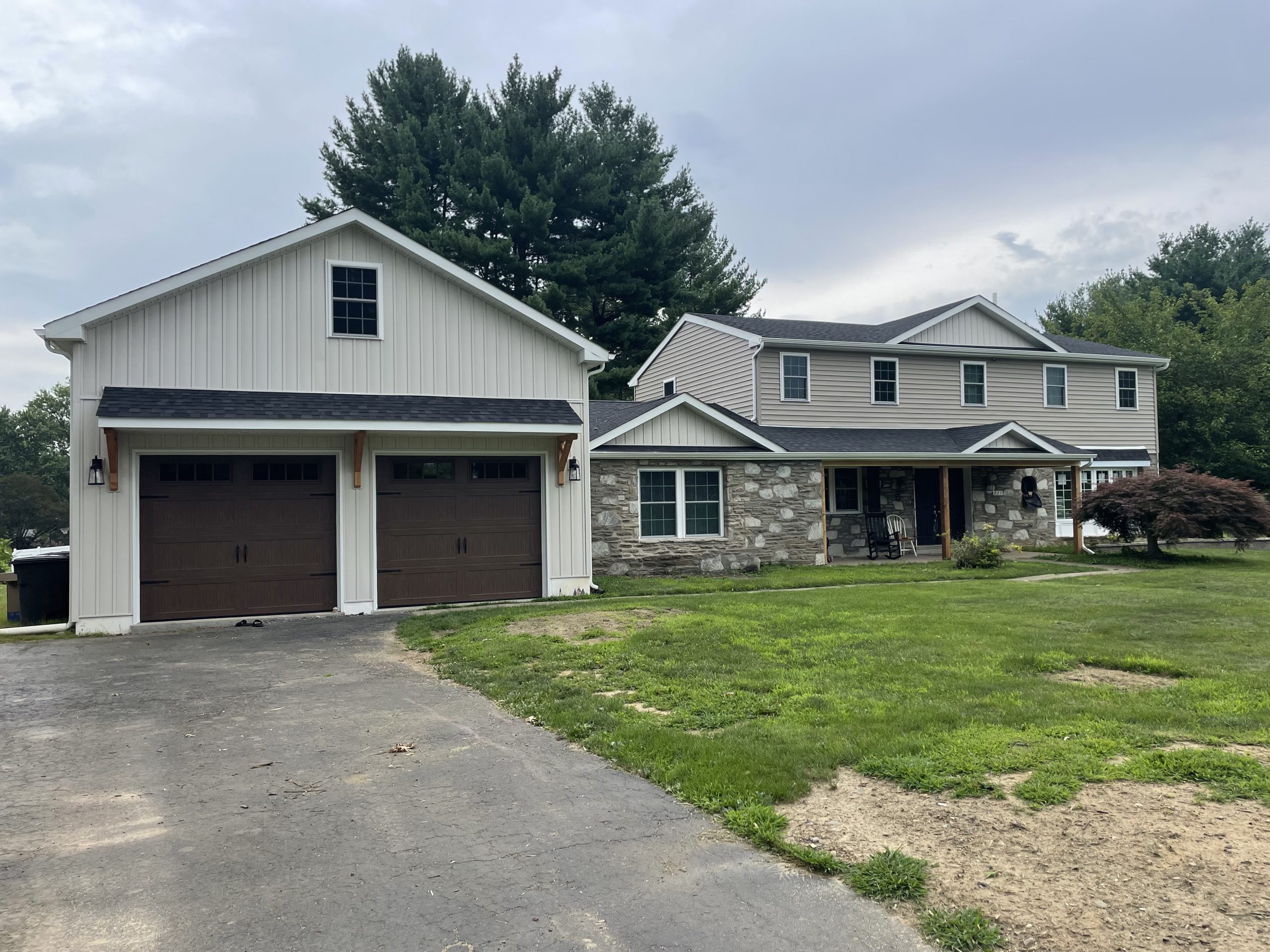 house with new roofing
